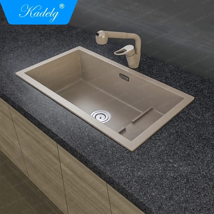 Hottest products Undermount Granite Kitchen Sink Single Bowl Quartz Sink