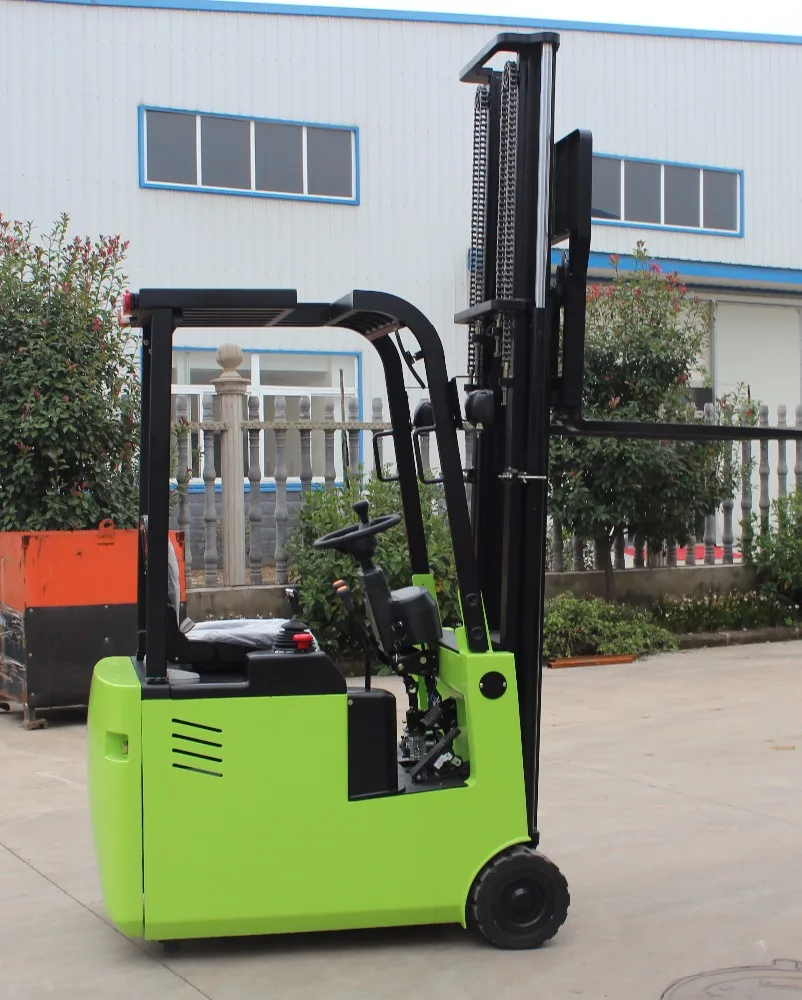 
1000 kg 4000 mm Electric 3 Wheels Forklift Truck for Warehouse Storage Rack 