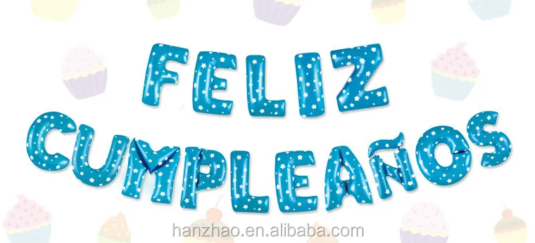 Ballon En Aluminium Pour Joyeux Anniversaire 16 Pouces Decoration De Fete D Anniversaire Espagnol Cumpleos Nouvelle Collection Buy Decorations De Fete Espagnoles Decoration Espagnole Ballons De Joyeux Anniversaire Product On Alibaba Com