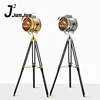 retro American indoor modern chrome or copper industrial tripod shape Iron vintage floor lamp/light
