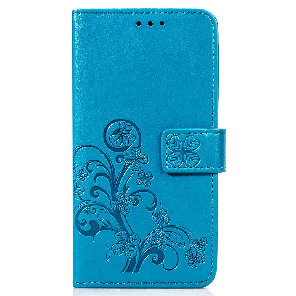 

Clover design wallet flip case pouch for Oppo R17, Black/ green/red/hot pink.brown