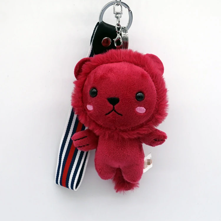 plush lion keychain