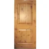 Two Panel Commercial solid Wooden Door with Clear Lacquer finish