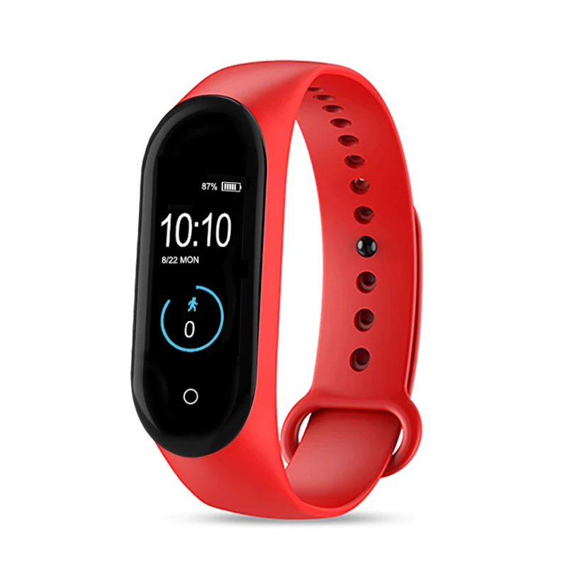

Amazon hot sale New product ideas wristband m4 wrist smart watch fitness smart band M4, Black,red,blue