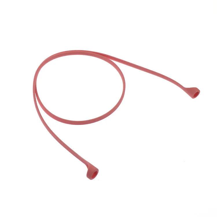

Silicon strap for apple wireless earphones headphones earbuds accessories anti lost lanyard for airpod, Black;pink;blue;red gray;white;clear;darkblue
