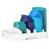 Kitchen Large Food Container Lid Organizer Dish Storage Rack