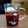 New product flying superman milk glass/ fresh fruit juice glass, highly clear heat-resistant coffee mug, drinking glassware