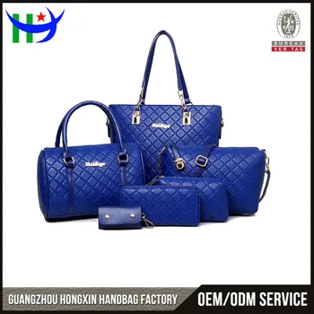 New Trend 2017 Leather Designer Handbag Set 6pcs Women Genuine New Trend 2017 Leather Designer Handbag Set 6pcs Women Genuine Famous Brand Name Handbags Whole