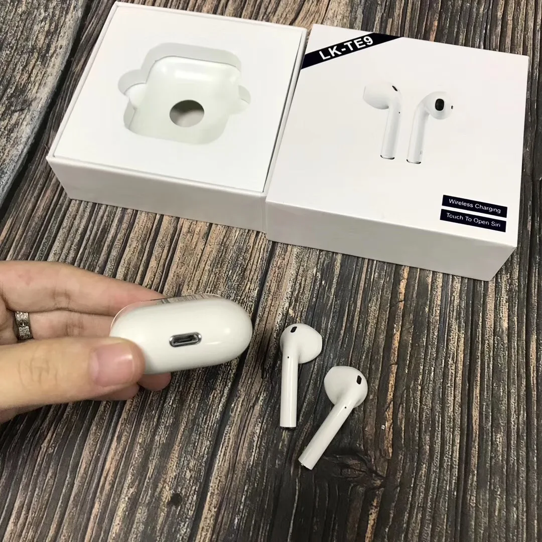 

2019 new LK-TE9 headphone earphone BT5.0 siri true wireless earbuds sport headset with charging box, N/a