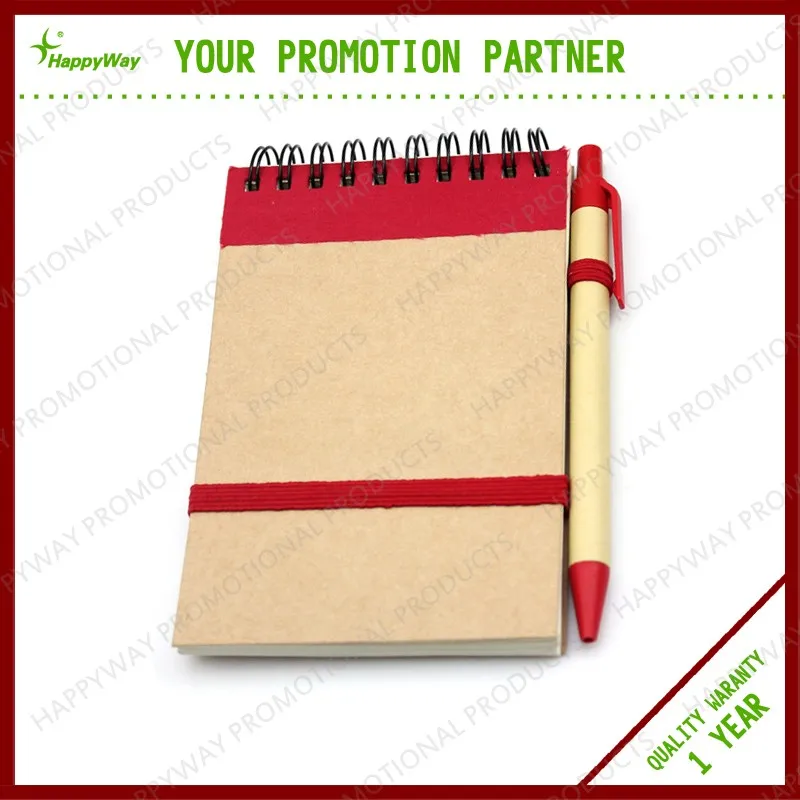 Recycled Brown Paper Mini Notepads With Pen Moq100pcs 0703001 Buy