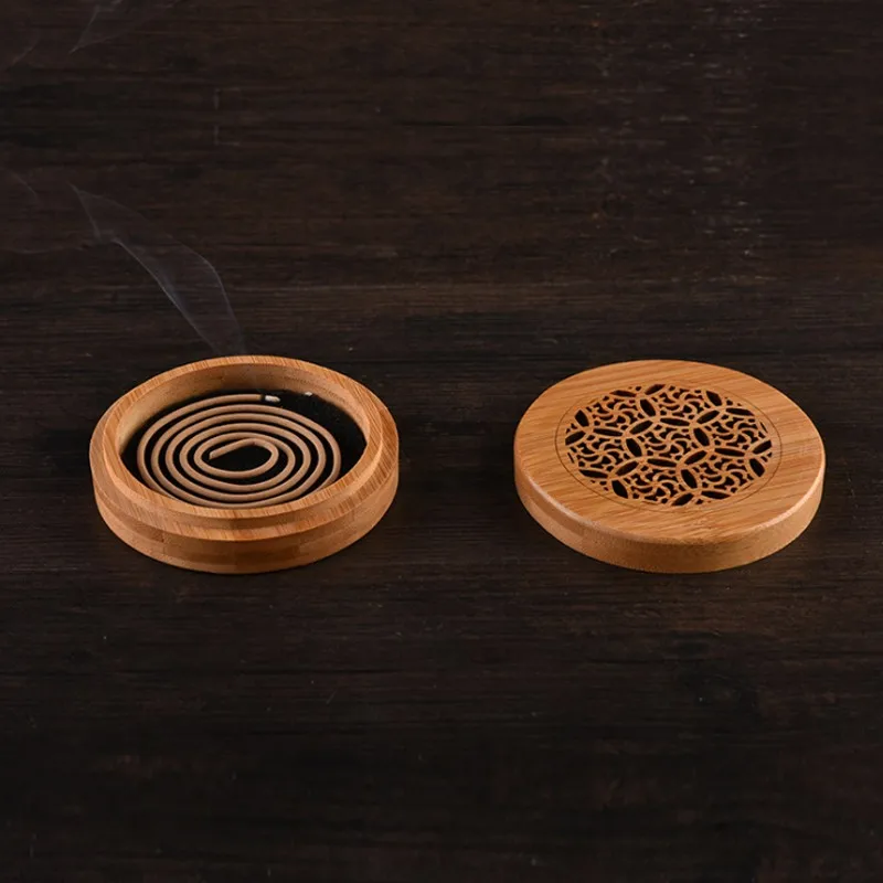 Bamboo Incense Burner Coil Incense Burners Room Decoration Meditation