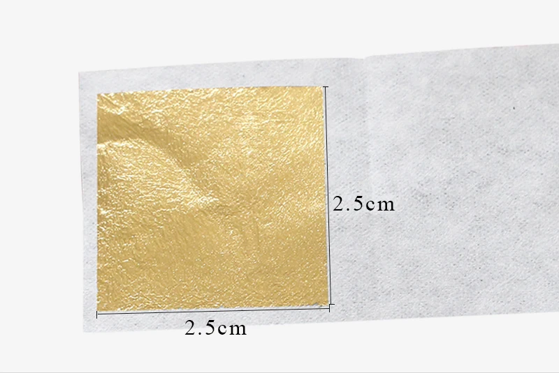 Buy Wholesale China 24k Facial Edible Gold Leaf Foil Sheets, 100 Sheets 2.5  Cm X 2.5 Cm For Skincare & Gold Facial Sheets at USD 35