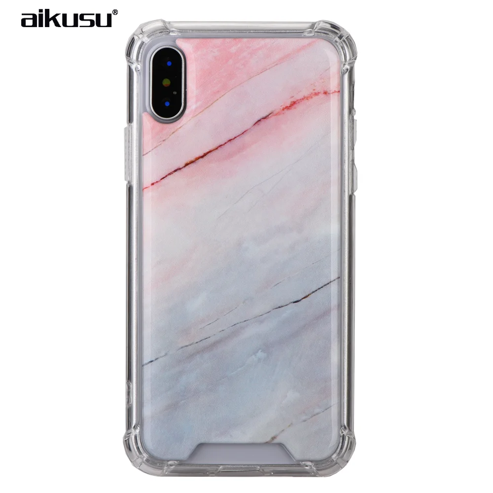 Fashion Marble Pattern Anti Gravity Shockproof Cell Phone Case for iphone