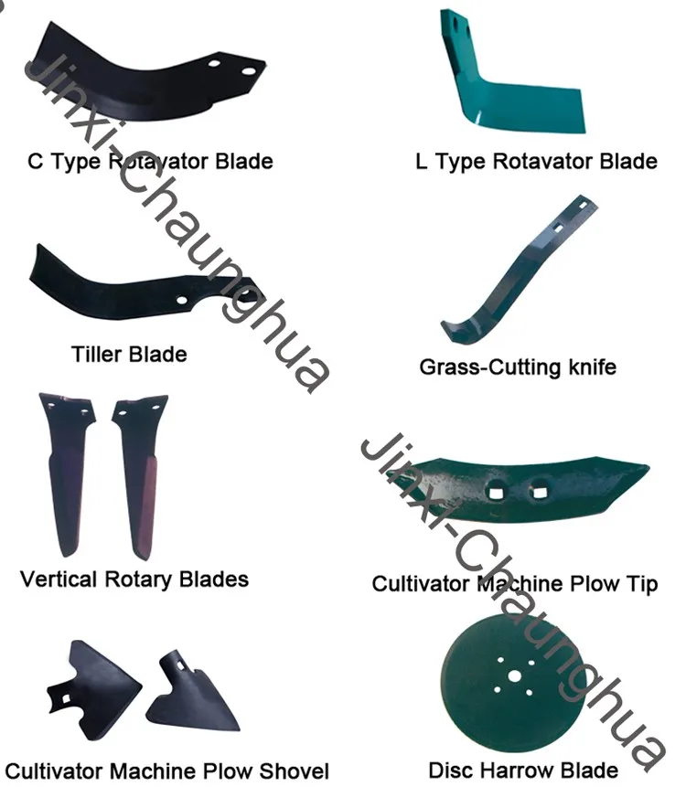 Italy Rotary Tiller Blade / Tractor Spare Parts Long Rotary Cultivator