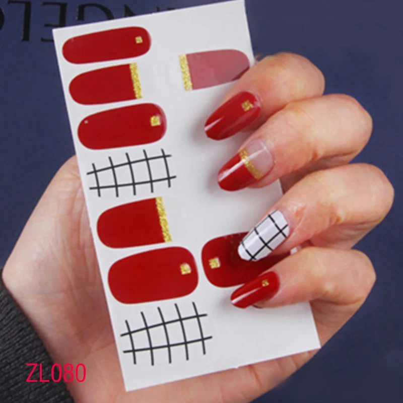 

2023 Wholesale nail polish art nail stickers stencils nail beauty