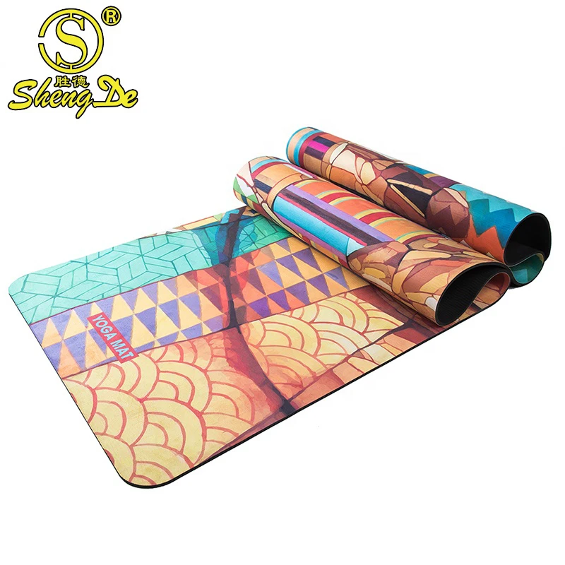 

Pilates Elastic Memory Tpe Logo Printing Yoga Custom Gymnastics Mat