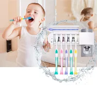 

Household plastic automatic toothpaste dispenser, ultraviolet toothbrush disinfector