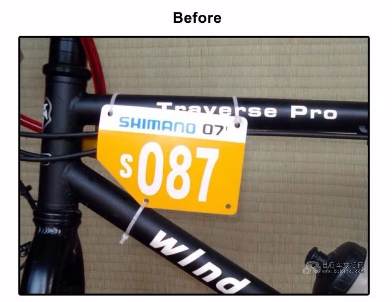 Rockbros Cycling Racing Bicycle Number Plate Holder 4g Titanium Alloy