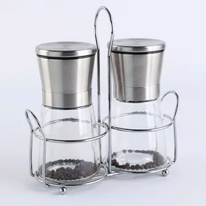 Image of Best customized 311g salt and pepper grinder set free cleaning brush