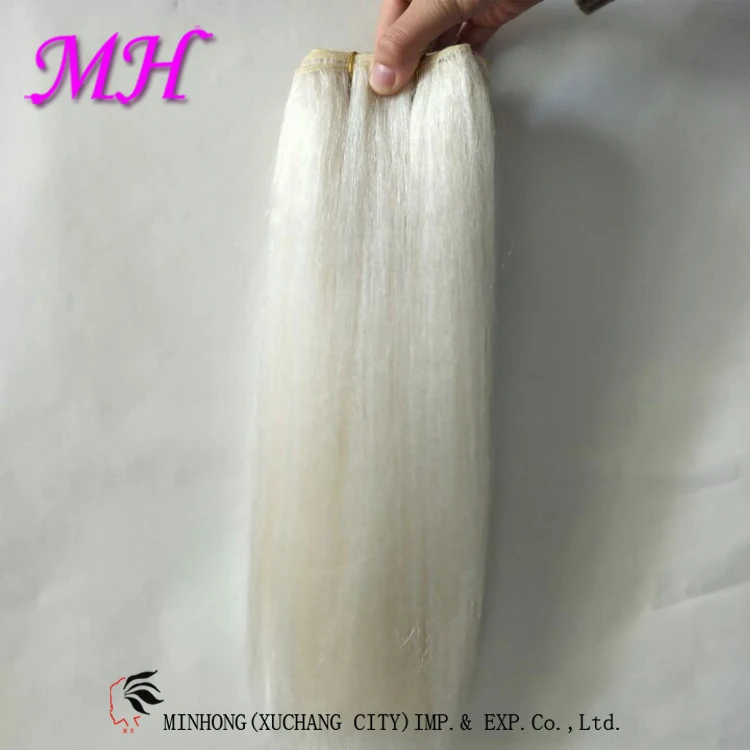 Best Material Natural White Yak Hair Double Drawn Can Be Used For Hair