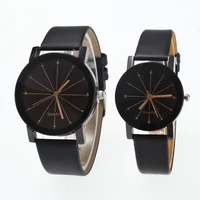 

Fashion Women Mens PU Leather Dress Clock Wrist Watches Lovers Couple Quartz Watch