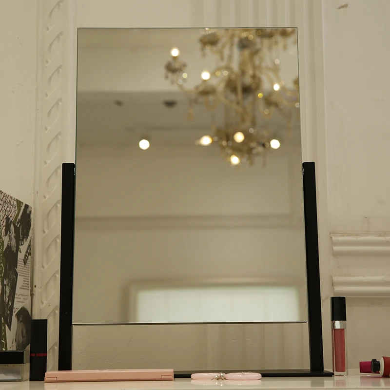 

Double-Sided LED vanity mirror Hollywood mirror led with 12 led bulbs make up led mirror color temperature adjustable, Customized color