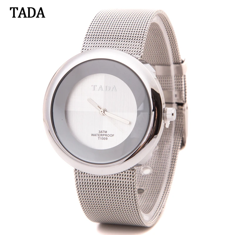 

Top Luxury Branded TADA Full Mesh Steel Strap 3ATM Waterproof Women's Analog Watches Hot sale rose Gold Watches Lady, N/a