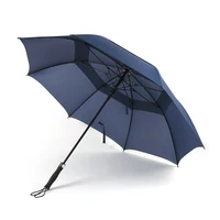 

Big size double canopy windproof double layer golf umbrella with logo customized