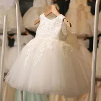 

Ivy10424A Girls formal dress kids ruffleslace wedding dress baby evening party christening princess dresses