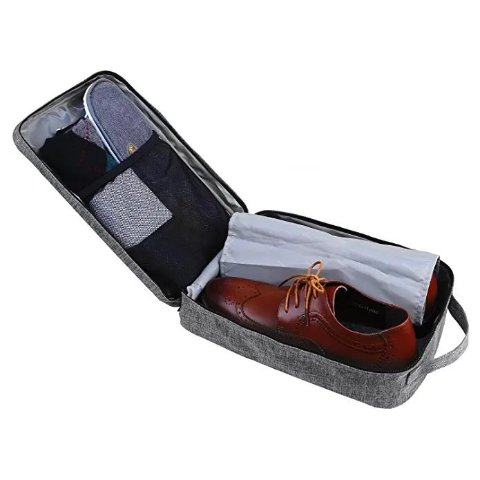 Portable Travel Shoe Storage Bags With Zipper Closure,Men Printed