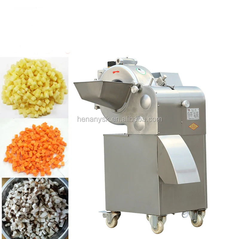 High Quality Copper Core Motor Multi-Function Vegetable Cutter Dicing Machine for Rhizome Fruits Vegetables