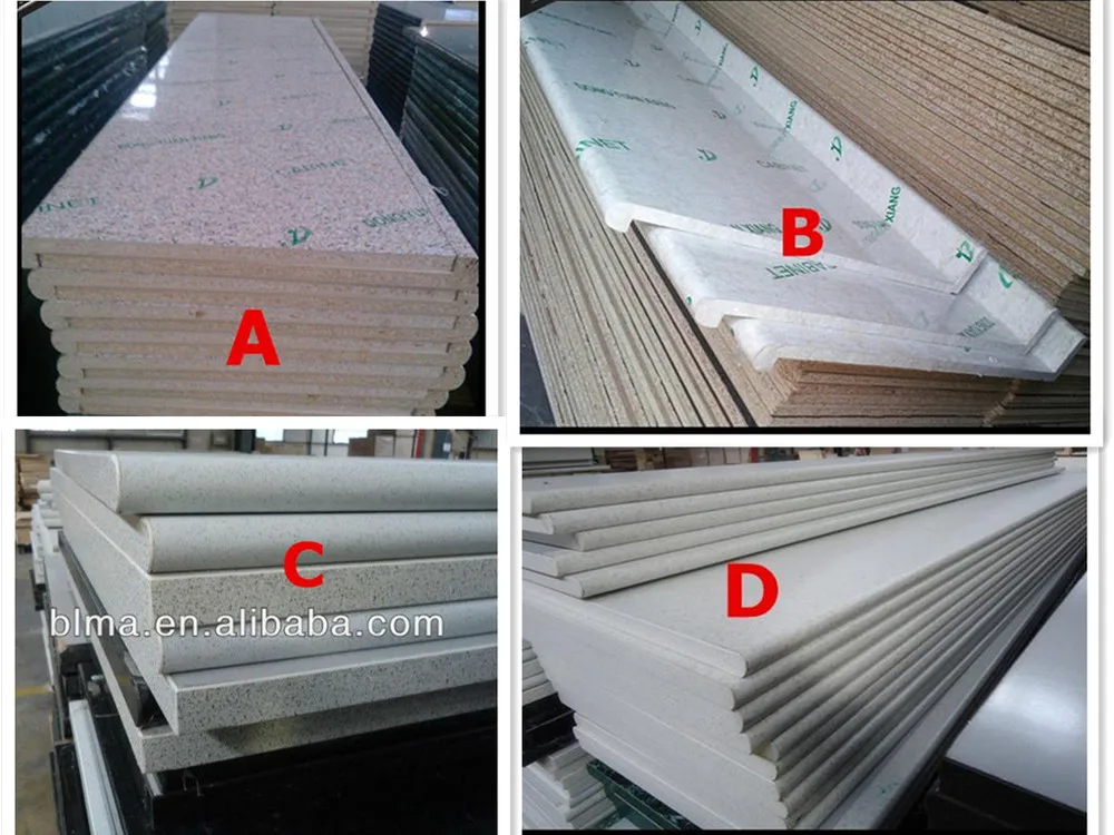 White Kitchen Countertop Display Hpl Laminate Countertop - Buy ...