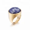 MECYLIFE Natural Stone Jewelry 18K Gold Stone Ring Designs For Men