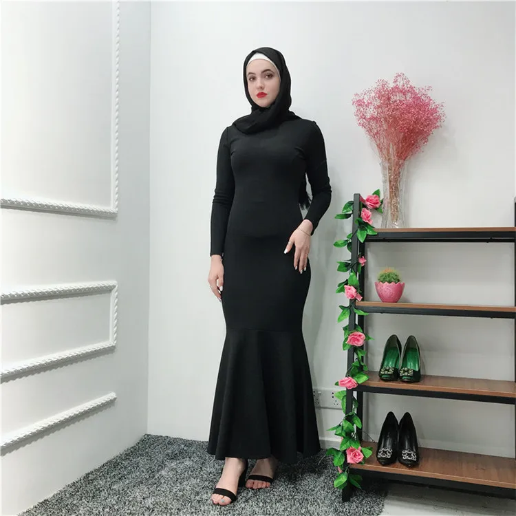 

Latest elegant long sleeves black muslim evening dress dubai abaya party dresses for women, Pink,blue,grey,black, white,navy,wine red, beige