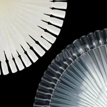 2016 hot sale new False White Nail Art Tips Board Sticks Polish Display Fan Practice Tool