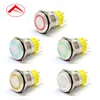 flat button ring illuminate momentary waterproof ip67 metal 19mm led push button switch