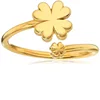 Women's Four Leaf Clover Ring Wrap