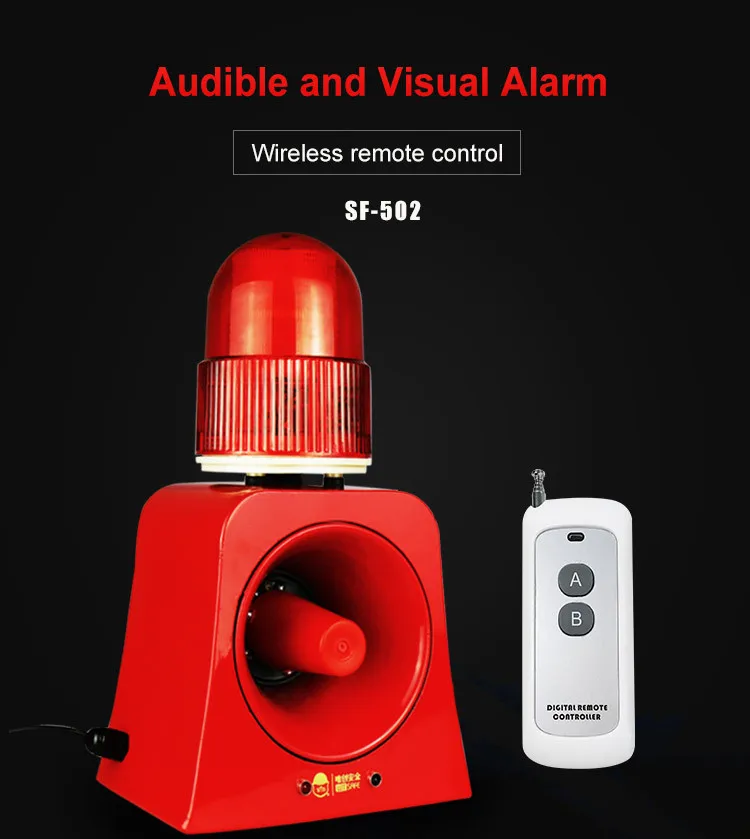 Sound 110db Industrial Used Audible Visual Warning Alarm Supermarket ...