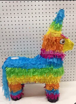 Colourful Pinata Donkey Rainbow Pinata For Decoration Pinata