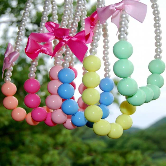 

Fancylove Jewelry Baby teething pearl necklace wholesale candy color necklace for girl children Chunky bubblegum beaded necklace, As the picture show