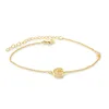 Fashion style gold plated letter charm bangle bracelet for women and men