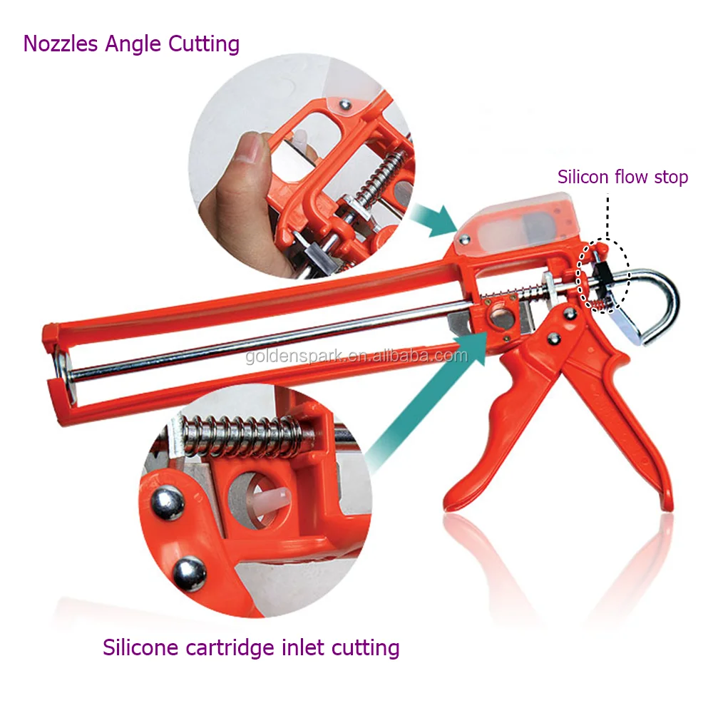 Multifunction Silicone Gun Sealant Caulking Caulk Gun Nozzle Cartridge