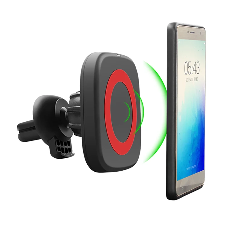 

Cell Phone Fast Charging Car Mount Holder QI Wireless Phone Charger Stand Car
