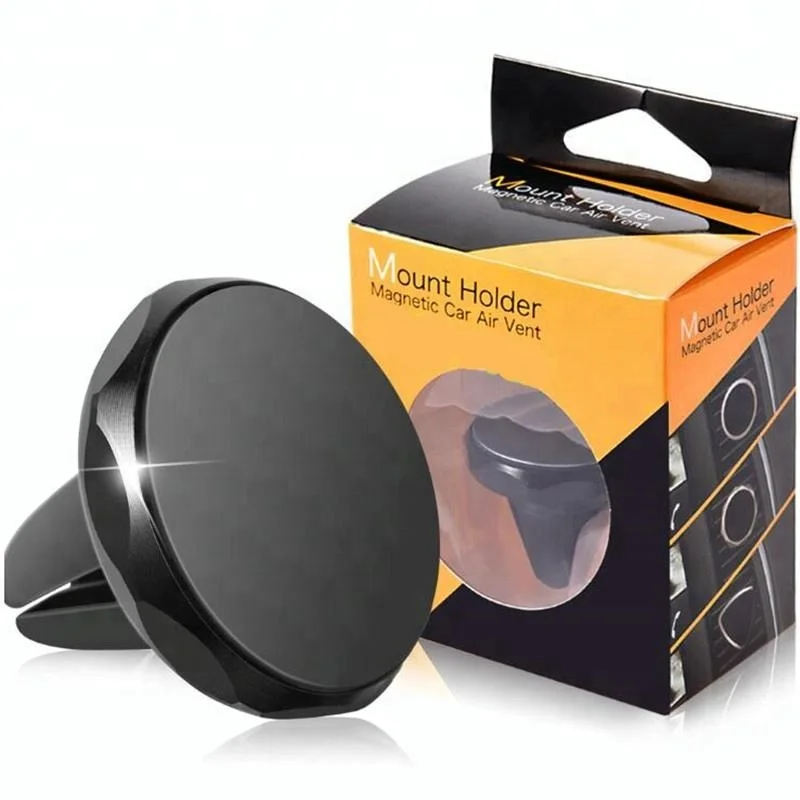 

Free Shipping Air Vent Mount Cell Phone Stand 360 Degree Rotation GPS Bracket Kickstand Magnetic Car Mobile Phone Holder, N/a