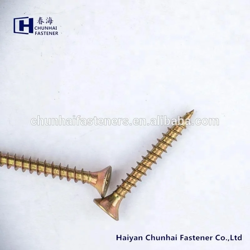 
DIN7505 double countersunk pozi chipboard screw confirmat furniture wood screw 