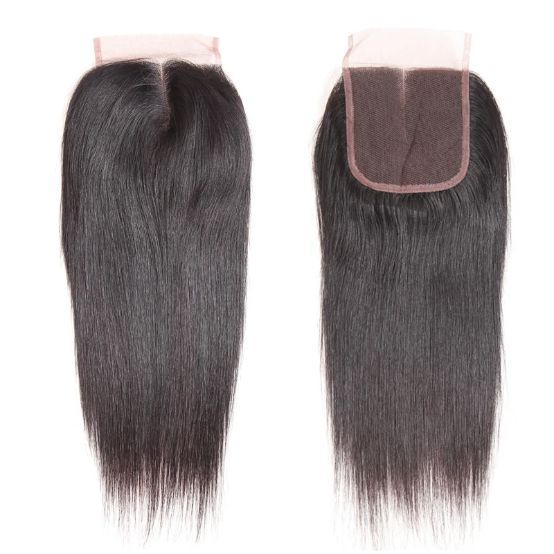 

4X4 Free Sample Closure Raw Unprocessed Brazilian Hair Straight Silk Top Lace Closure
