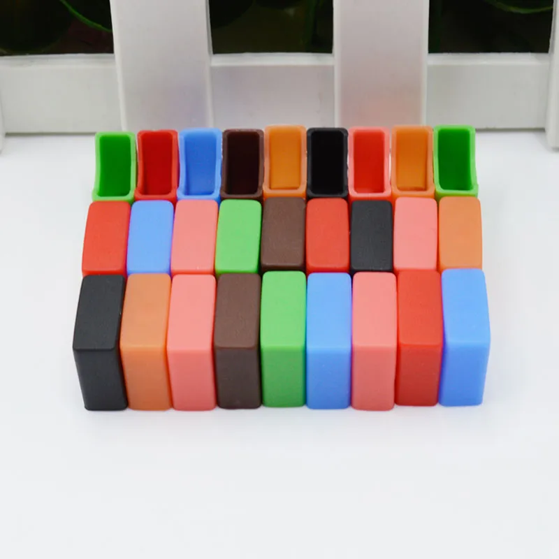 

DHL free shipping wholesale protection cover Dust proof Silicone cap for vape pods COco smoking JILI Pen JUU Dust cap, Random color