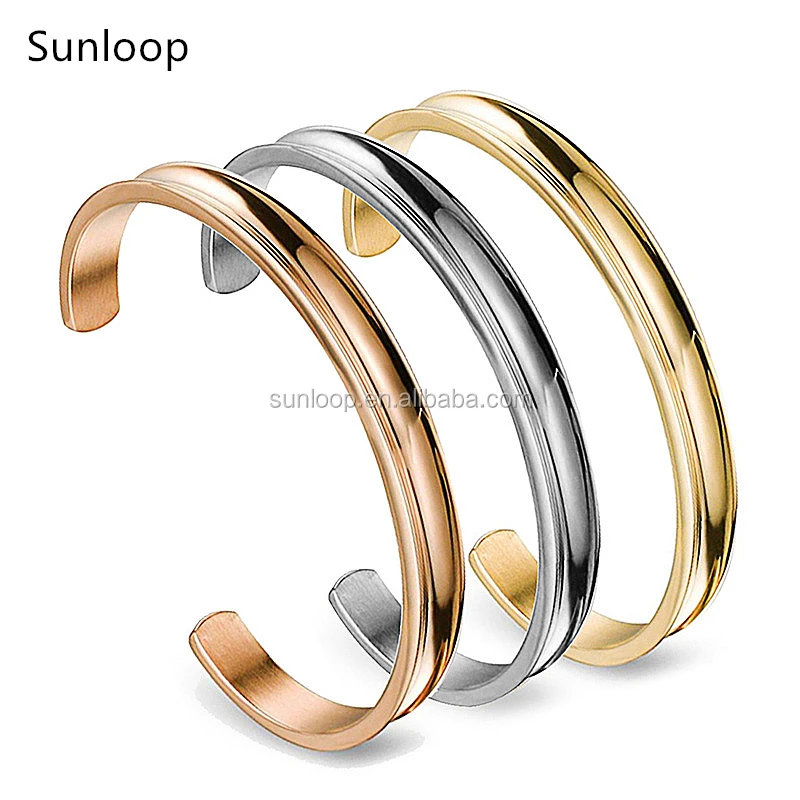

wholesale hot selling amazon stainless steel hair tie bracelet, Gold rose gold silver(steel)