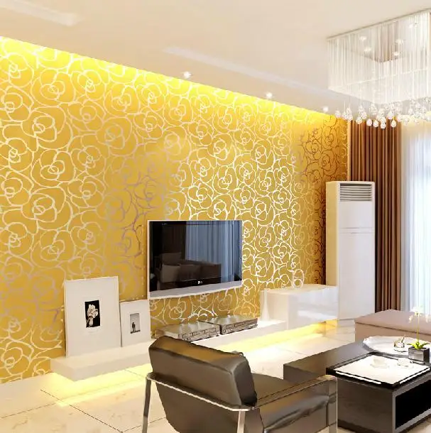 Aliexpress.com : Buy 10m/roll Modern Damask Flock Velvet