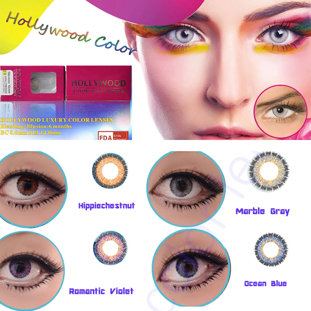 Freeshipping Aqua Color Contact Lens 50 Pairs Cosmetic 18 Colors Color Box Cheap Contact Lenses From China Buy At The Price Of 2 70 In Alibaba Com Imall Com